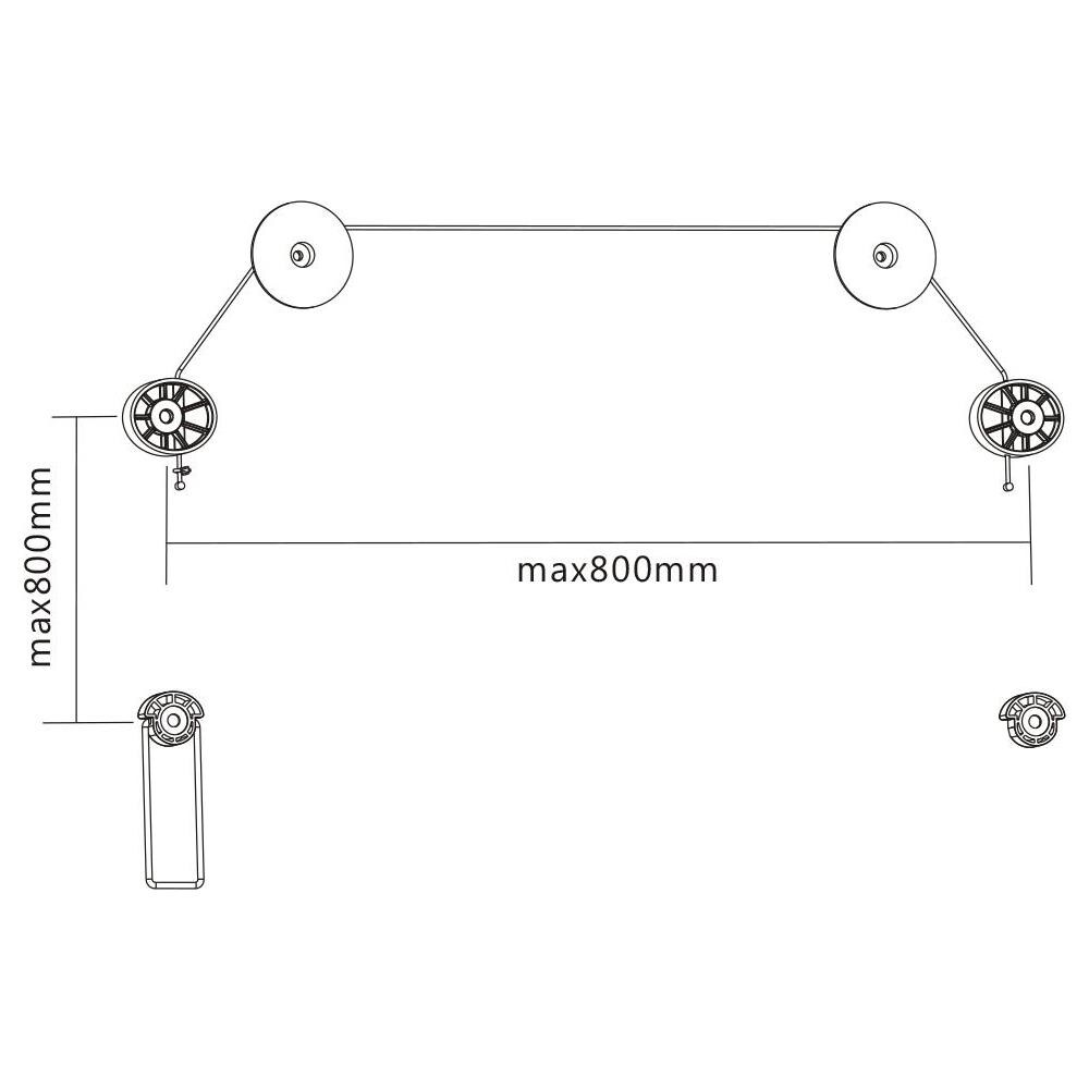 , Parete Per Quadri Ultrasottile, 37 ""-70"", 50kg, 100x100-800x800 - Foto 2
