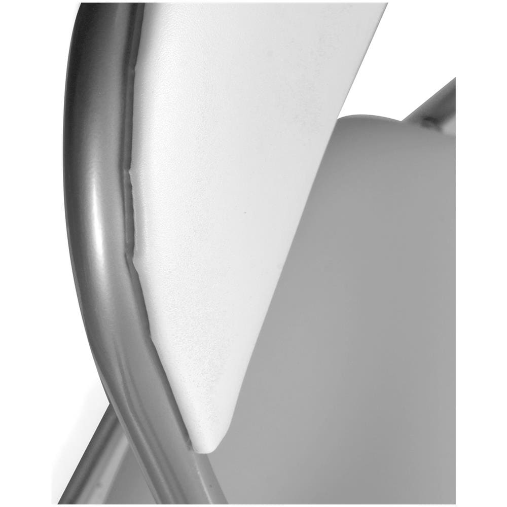 Set Di Due Sedie Pieghevoli, Colore Bianco, Misure 43 X 47 X 78 Cm - Foto 4