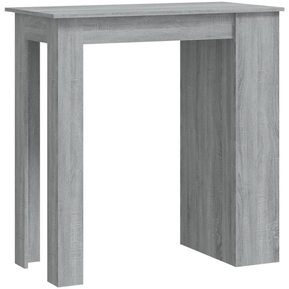 Tavolo Bar con Ripiani Grigio Sonoma 102x50x103,5cm Truciolato - Foto 2