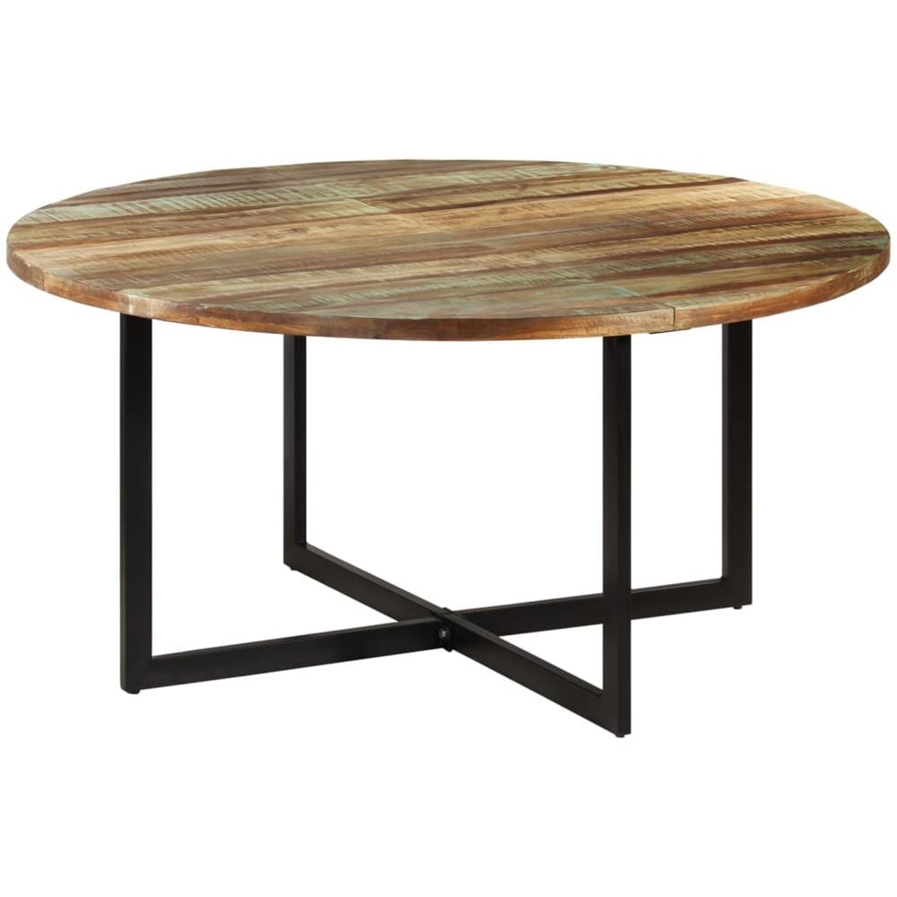 Tavolo Da Pranzo 150x75 Cm In Legno Massello Di Recupero - Foto 1