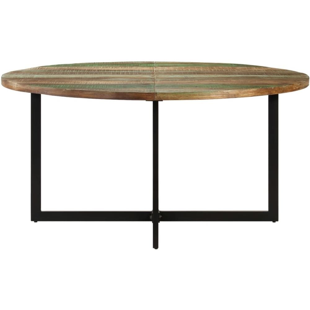 Tavolo Da Pranzo 150x75 Cm In Legno Massello Di Recupero - Foto 2