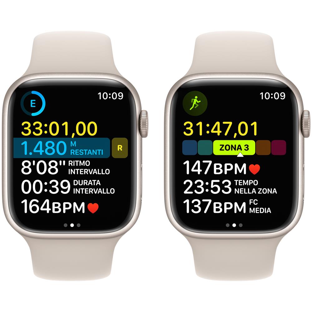 Watch Series 8 45mm Impermeabile 5ATM GPS 32GB WiFi / Bluetooth con Cassa in Alluminio e Cinturino Sport Galassia - Foto 8