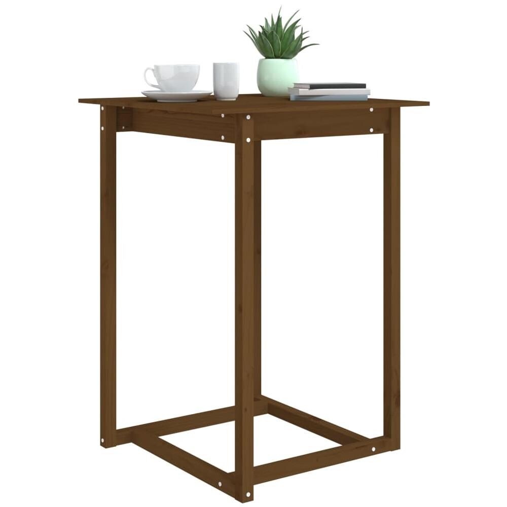 Tavolo da Bar Miele 80x80x110 cm in Legno Massello di Pino - Foto 2