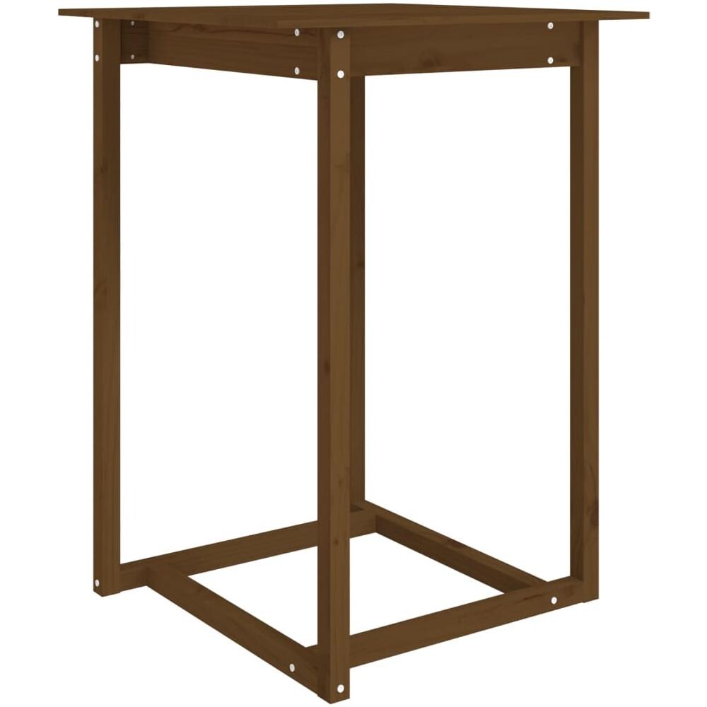 Tavolo da Bar Miele 80x80x110 cm in Legno Massello di Pino - Foto 1