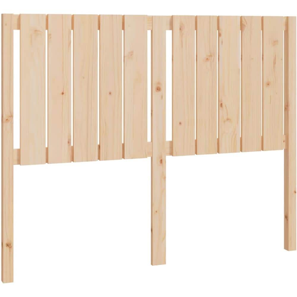 Testiera Per Letto 125,5x4x100 Cm In Legno Massello Di Pino - Foto 2