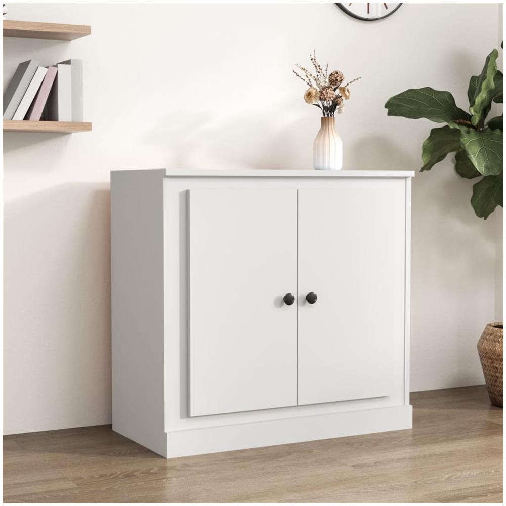 Credenza Bianca 70x35,5x67,5 Cm In Legno Multistrato - Foto 1