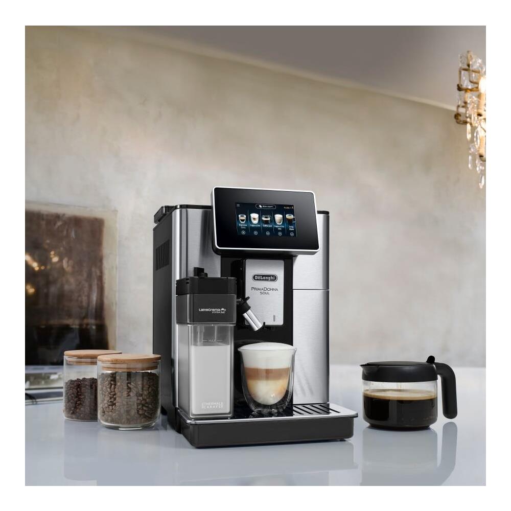 Macchina da Caffè Espresso Automatico PrimaDonna Soul Serbatoio 2.2 Lt. Potenza 1450 Watt Colore Acciaio Inossidabile - Foto 9