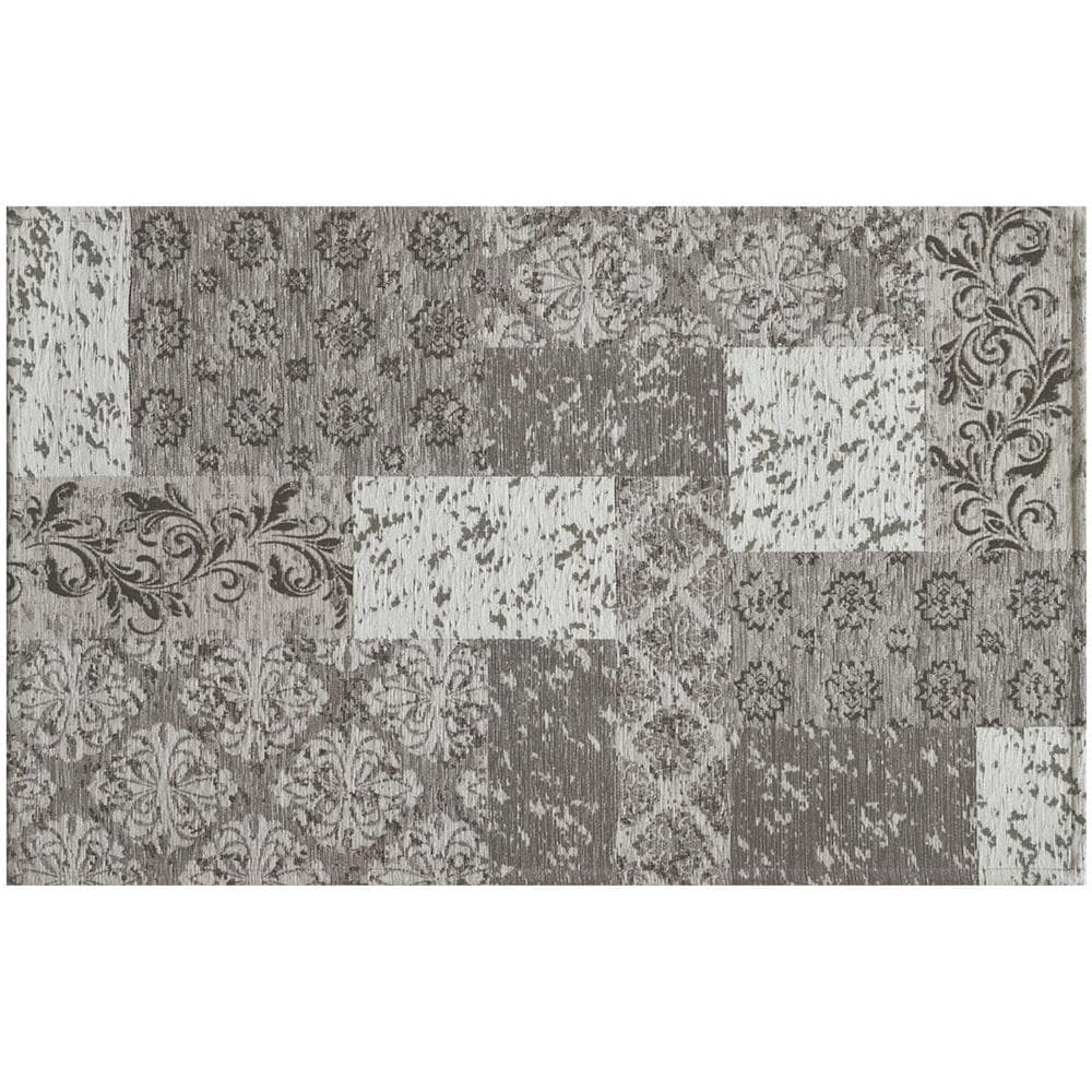 Tappeto Velour Antiscivolo Da Camera E Salotto Disegno Saturno Argento By Suardi 65x110 cm(Set 2 tappeti) Argento - Foto 1