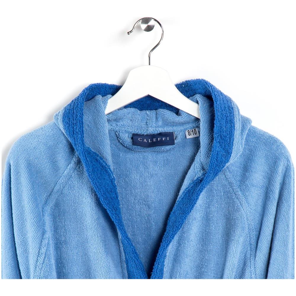 Accappatoio Con Cappuccio Spugnissima Young In Cotone Colore Viola Misura 10-12 Anni - Foto 2