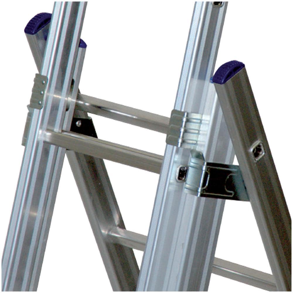 Scala combinata in alluminio a tre elementi - Foto 5