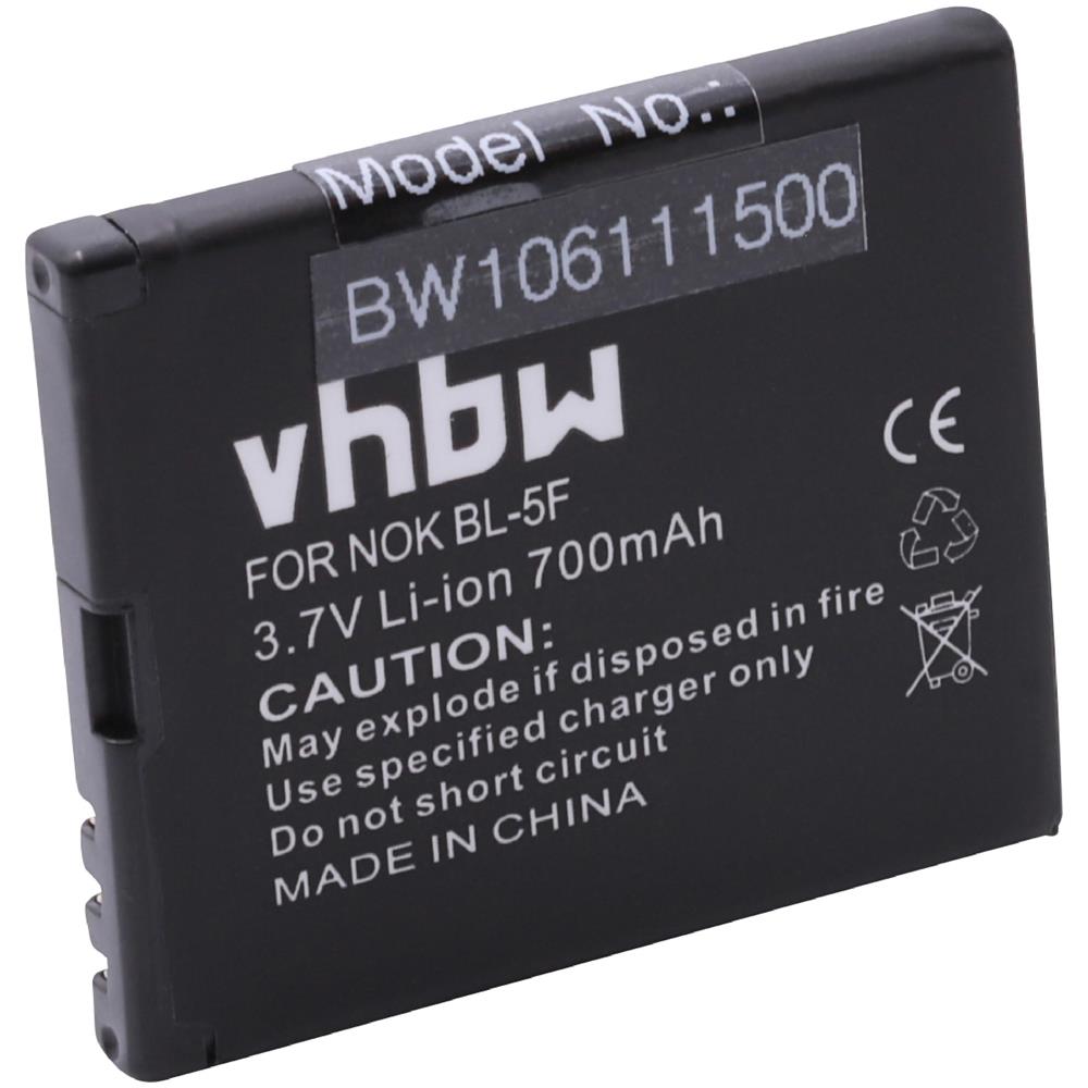 Li-ion Batteria 900mah (3.7v) Per Cellulari E Smartphone Nokia 6210 Navigator, 6290, 6710 Navigator Sostituisce Mp-s-o, Bl-5f. - Foto 1