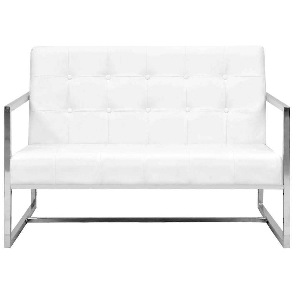 vidaXL Divano 2 Posti con Braccioli Design Originale Moderno Elegante Robusto Confortevole Durevole Sicuro Sof/à Canap/è Dormeuse Nero Cromato Velluto