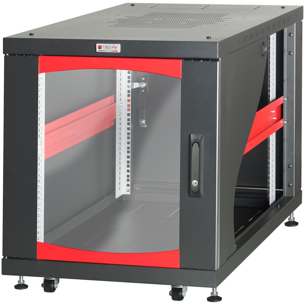 ver Armadio Server Rack 19'' 600x1000 12 Unit? Nero Da Sotto-scrivania Nero - Foto 3