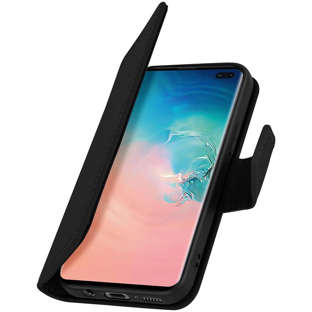 Custodia Samsung Galaxy S10 Plus Porta Carte Pelle Funzione Stand Premium Nero - Foto 5