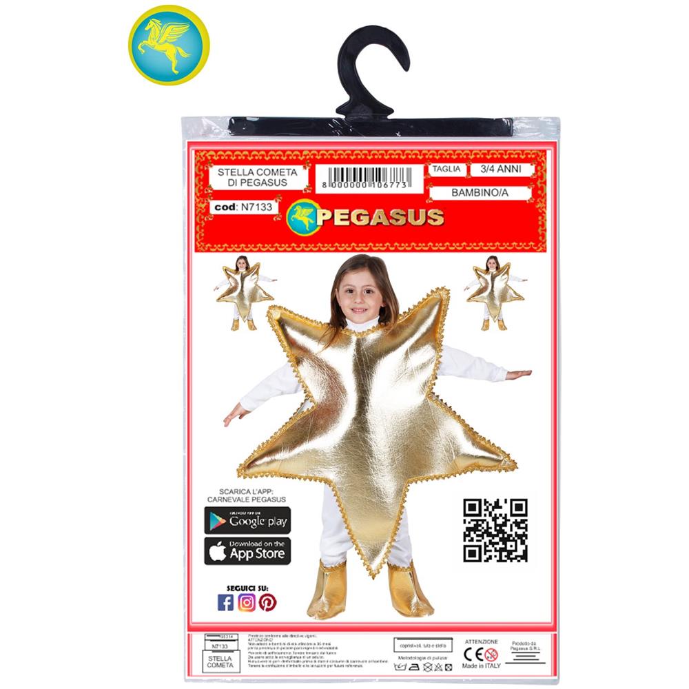 Costume Stella Cometa Bambina Di Natale Taglia 9/10 Anni - Foto 2