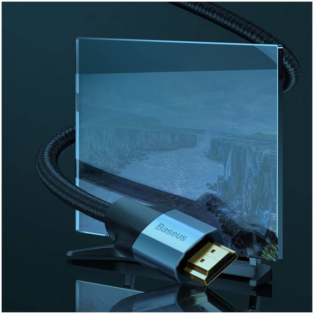 Grigio Baseus Cavo Video Piacere Serie 4k Hdmi Maschio A 4k Hdmi Maschio 3m Scuro (caksx-d0g)  - Foto 3