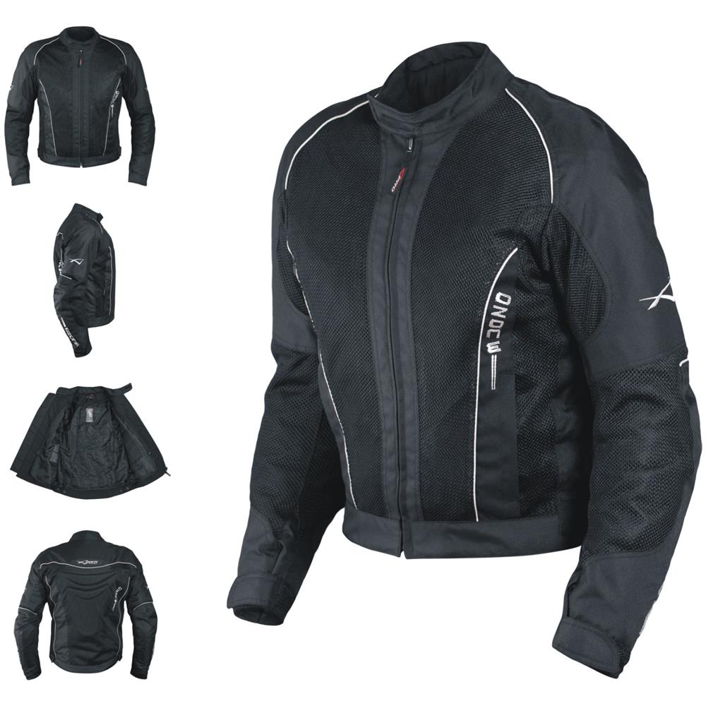Giacca Mesh Traforato Traspirante Tessuto Tecnico Moto Touring Sport Nero M - Foto 1