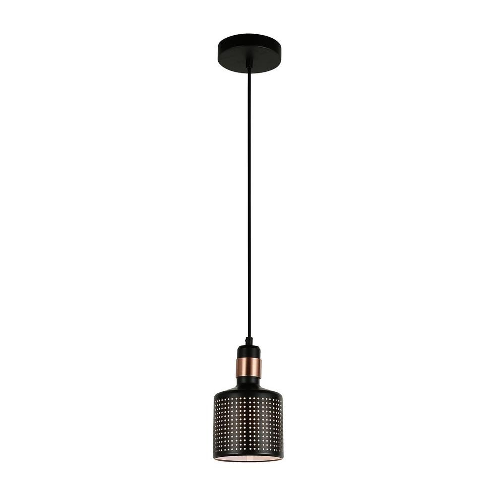 Sospensione Moderna Sospesa Nera 1 Luce, E27 - Foto 1