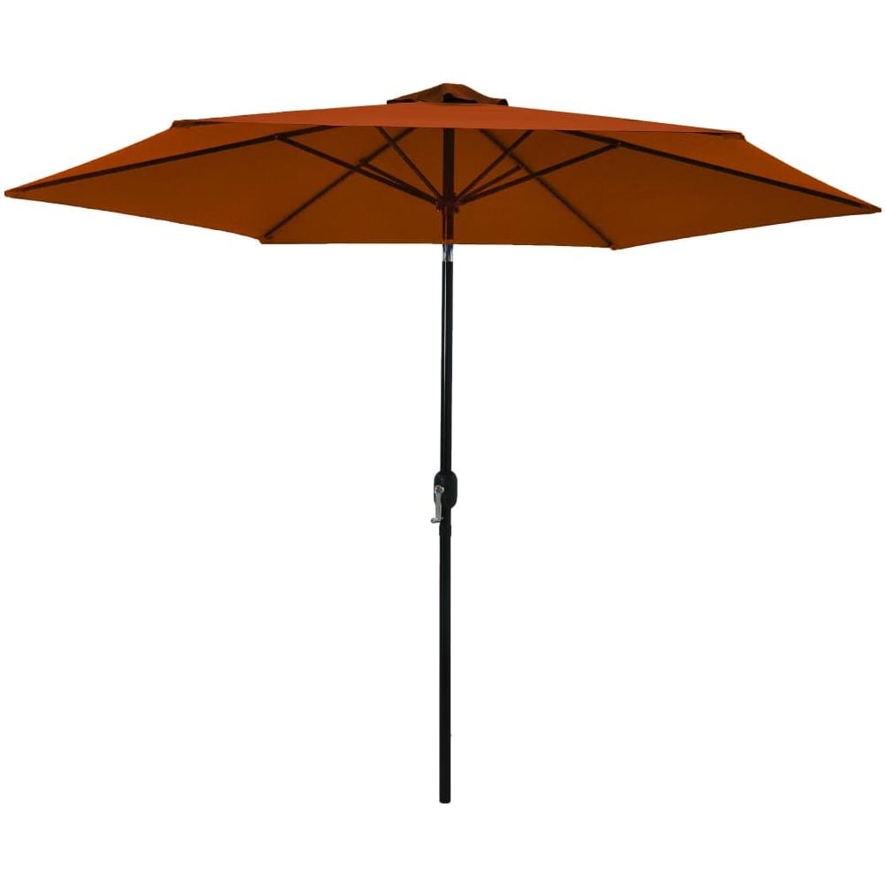 Ombrellone da Esterni con Palo in Metallo 300 cm Terracotta - Foto 1