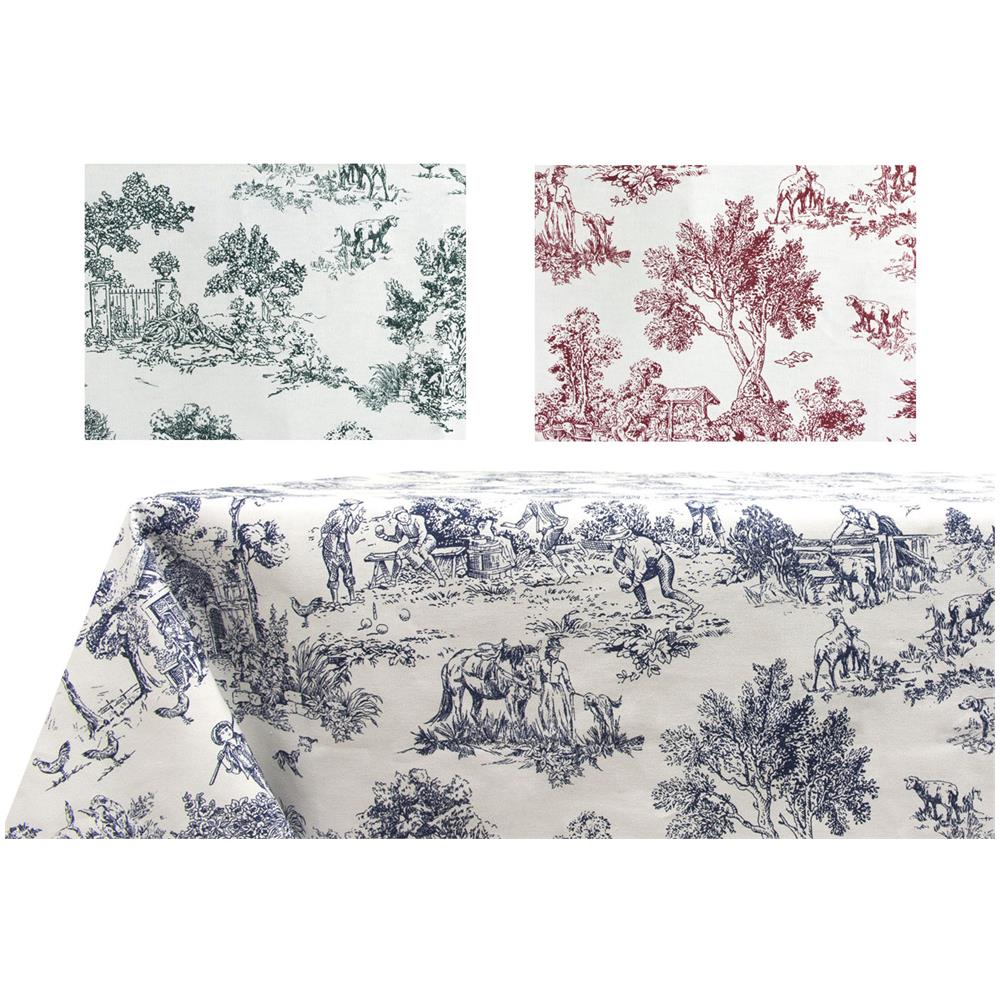 Tovaglia Cucina Copritavolo 100% Cotone Made In Italy Sanremi Vari Colori 140x180 Rosso - Foto 5