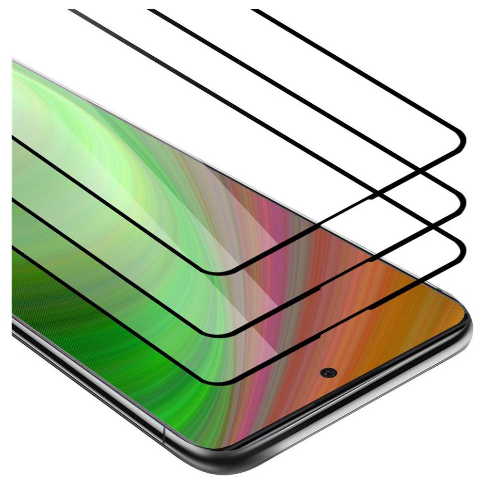 3x Pellicola Armatura A Schermo Intero Compatibile Con Samsung Galaxy A91 In Trasparente Con Nero - 3x Vetro Temperato (tempered) Di Protezione Del Display In Durezza 9h Con 3d Touch - Foto 1