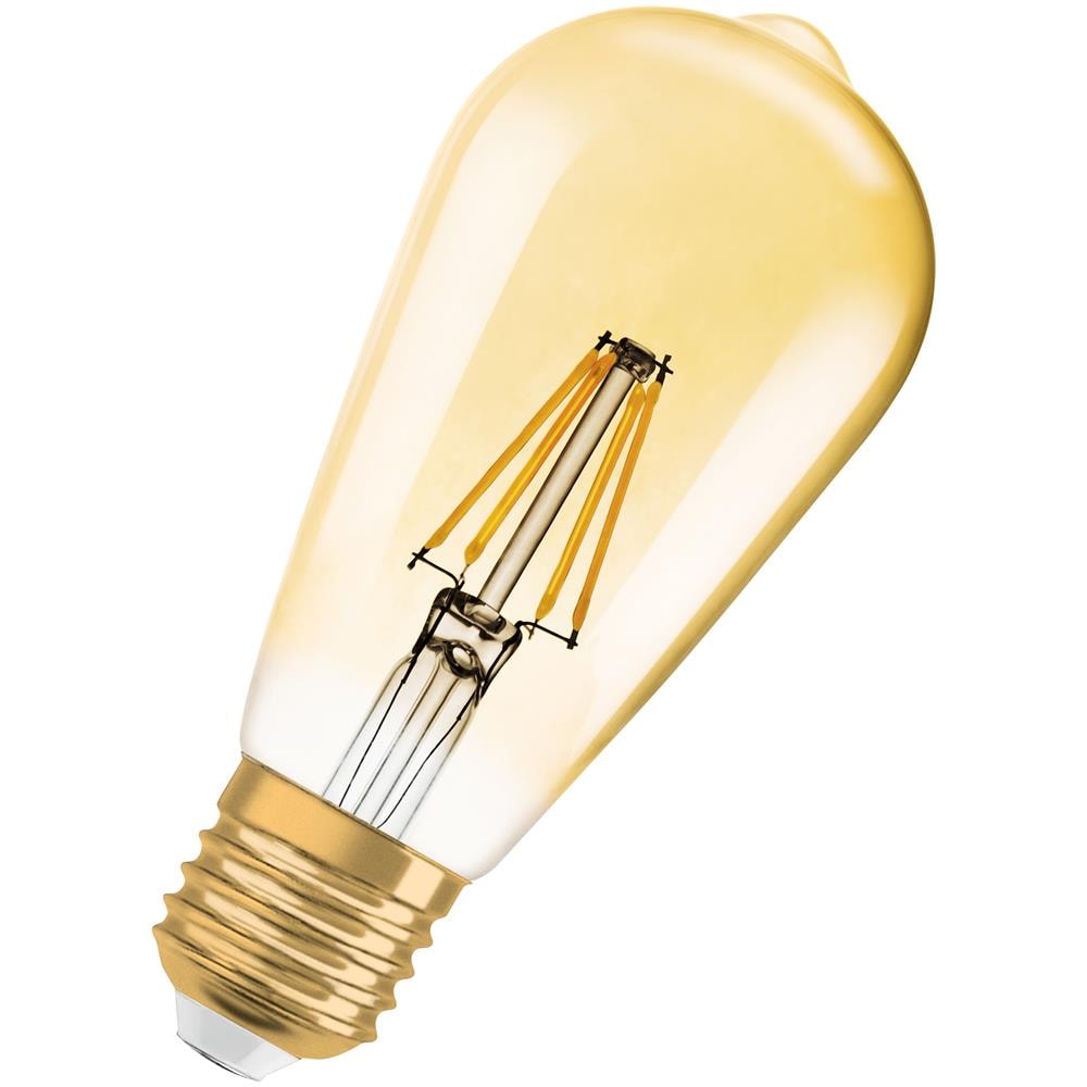 1906 Edizione D'epoca, E27-base Vetro Dorato, bianco Caldo (2400k), 725 Lumen, Sostituzione Delle Lampade 55w, Dimmerabile, 2-confezione - Foto 6