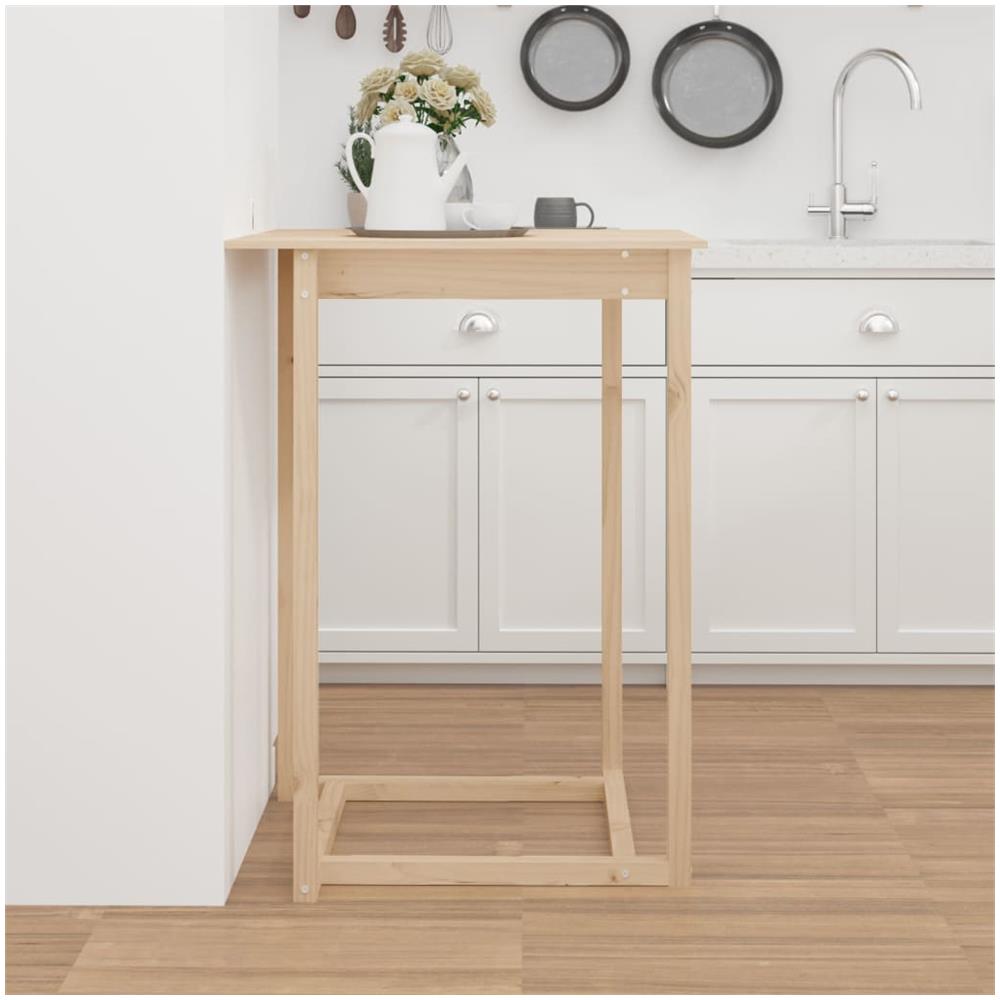 Tavolo da Bar 80x80x110 cm in Legno Massello di Pino - Foto 2
