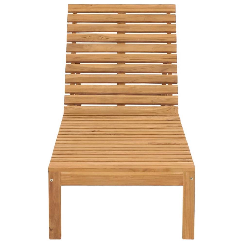 Lettini Prendisole 2 pz in Legno Massello di Teak - Foto 1