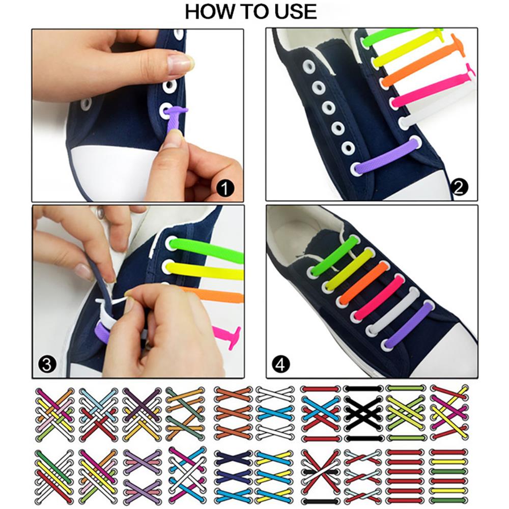 Lacci Elastici Senza Allacciatura Black - Foto 2