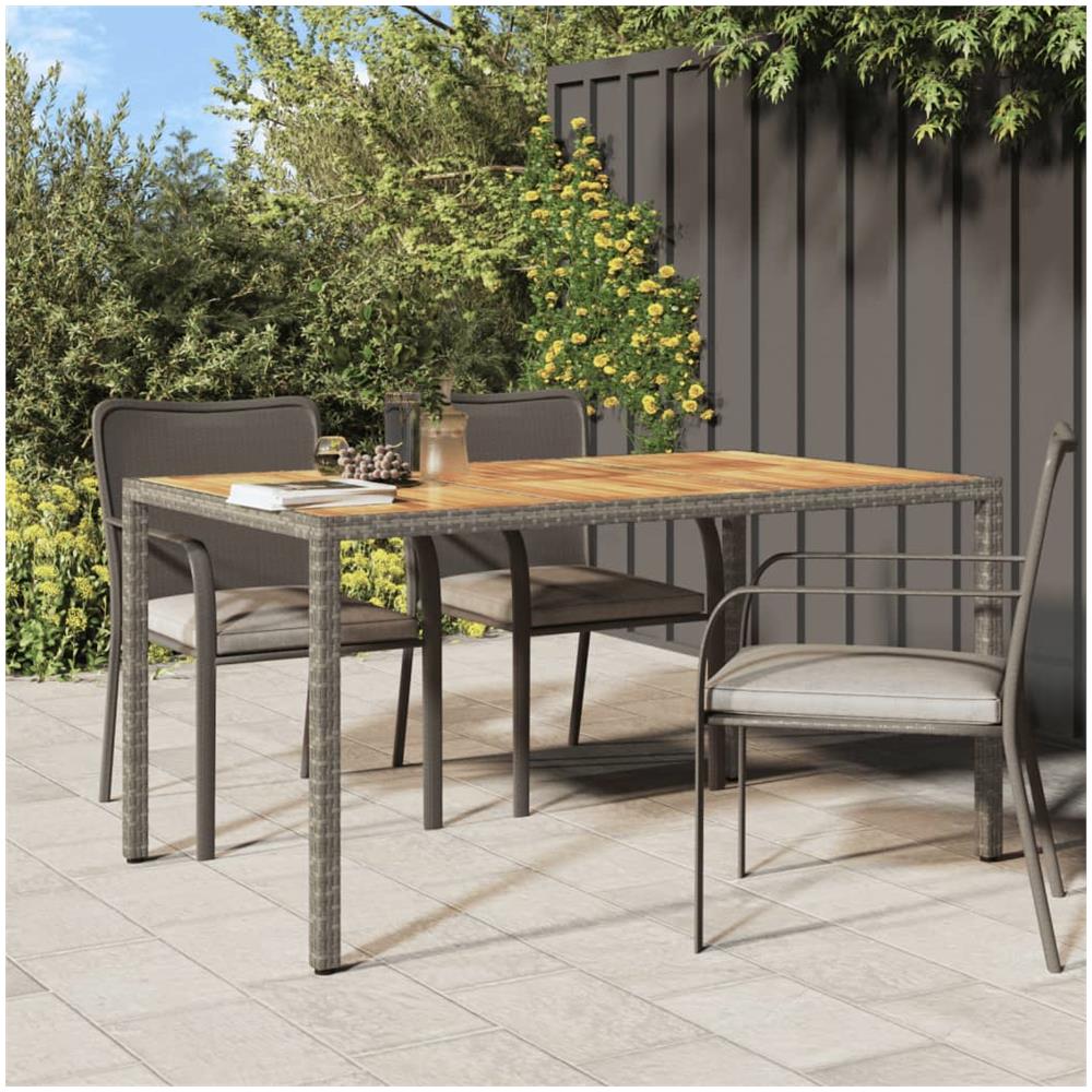 VidaXL Tavolo Da Bar Angolare In Polyrattan Grigio - 100x50x105 Cm Con 3 Ripiani, Per Giardino E Terrazzo - 4