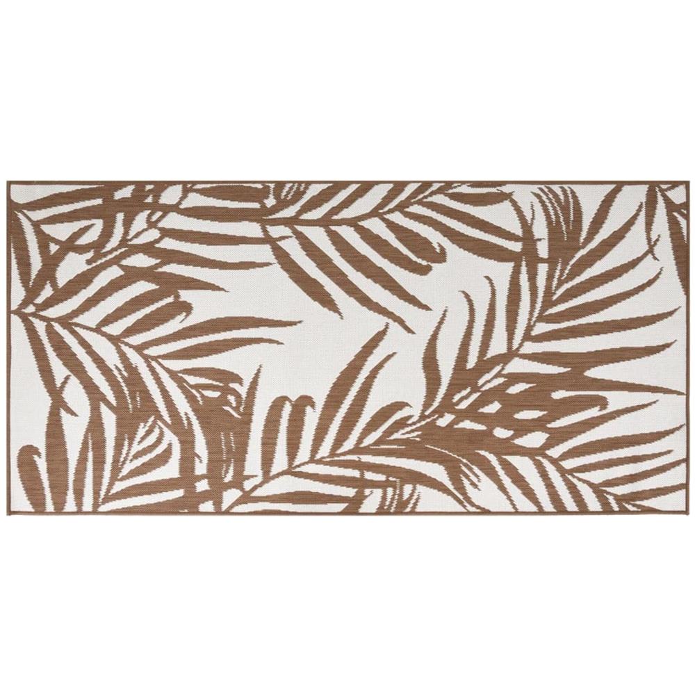 Tappeto Da Esterno Marrone E Bianco 80x150 Cm Reversibile - Foto 2