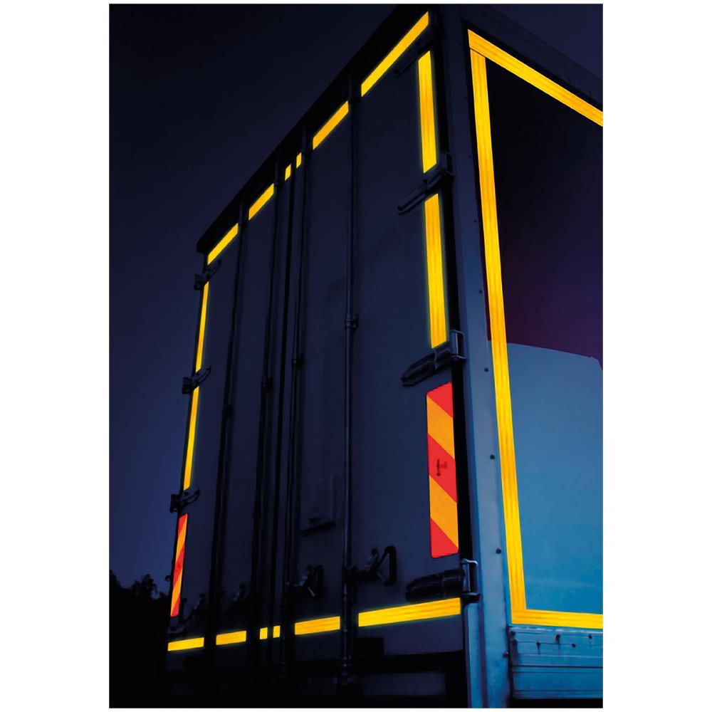 Coppia Catarifrangenti Adesivi Per Superfici Rigide - Rimorchio - Foto 2