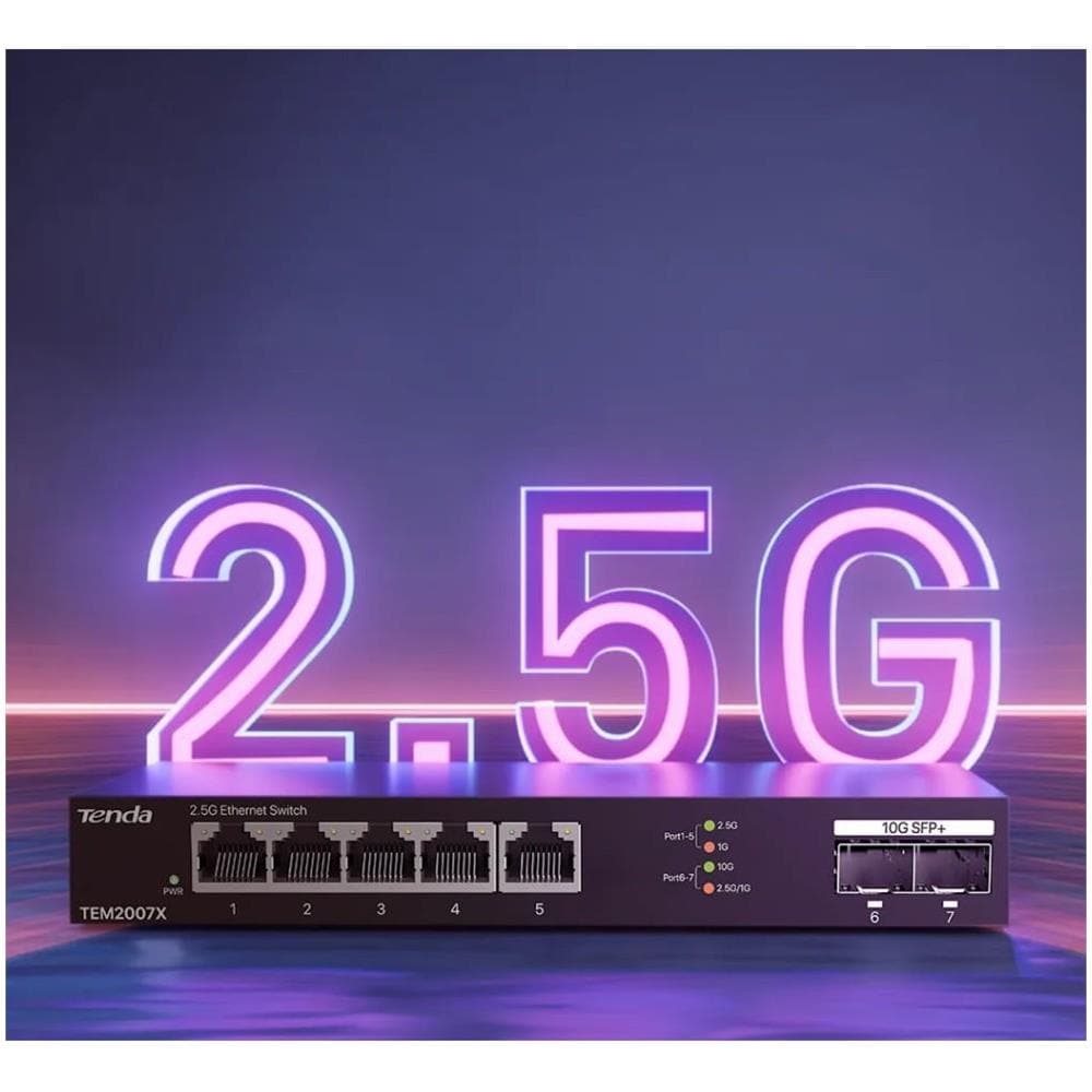 Switch con 5 porte LAN 2.5 Gbps e 2 porte 10 Gbps SFP+ - Foto 2