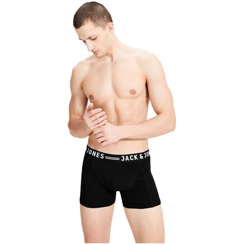 Intimo Jack & Jones Sense Trunks 3 Pack Abbigliamento Uomo Xl - Foto 1
