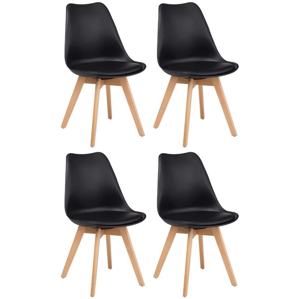 Margot - Sedia Nordica Imbottita Set Da 4 - Foto 1