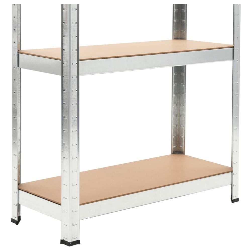 Le mensole portaoggetti sono la scelta ideale sia per lo stoccaggio residenziale che per quello commerciale, e offrono un ampio spazio dove tenere tutto in ordine. Materiale robusto: Gli scaffali portaoggetti sono costituiti da telai in acciaio e tavole in legno multistrato. I telai in acciaio garantiscono robustezza e stabilità, mentre il legno ingegnerizzato offre forza, stabilità, e resistenza all'umidità. Forte capacità di carico: Grazie allo spessore del materiale e al de - Foto 2