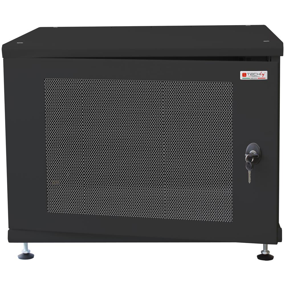 Armadio Rack 19'' Ideale Per Accumulatori Fotovoltaico 8u P600mm Nero - Foto 1