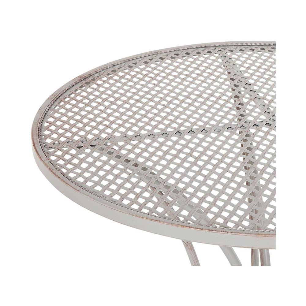 Tavolo Da Giardino In Metalo Beige Cilento - Foto 7