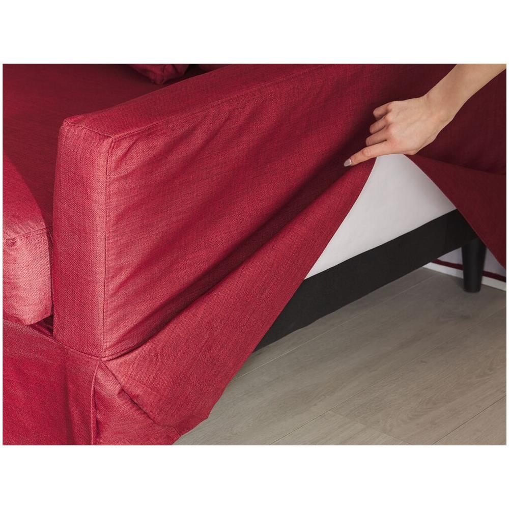 Fodera Color Rosso Per Divano A 3 Posti Gilja - Foto 2