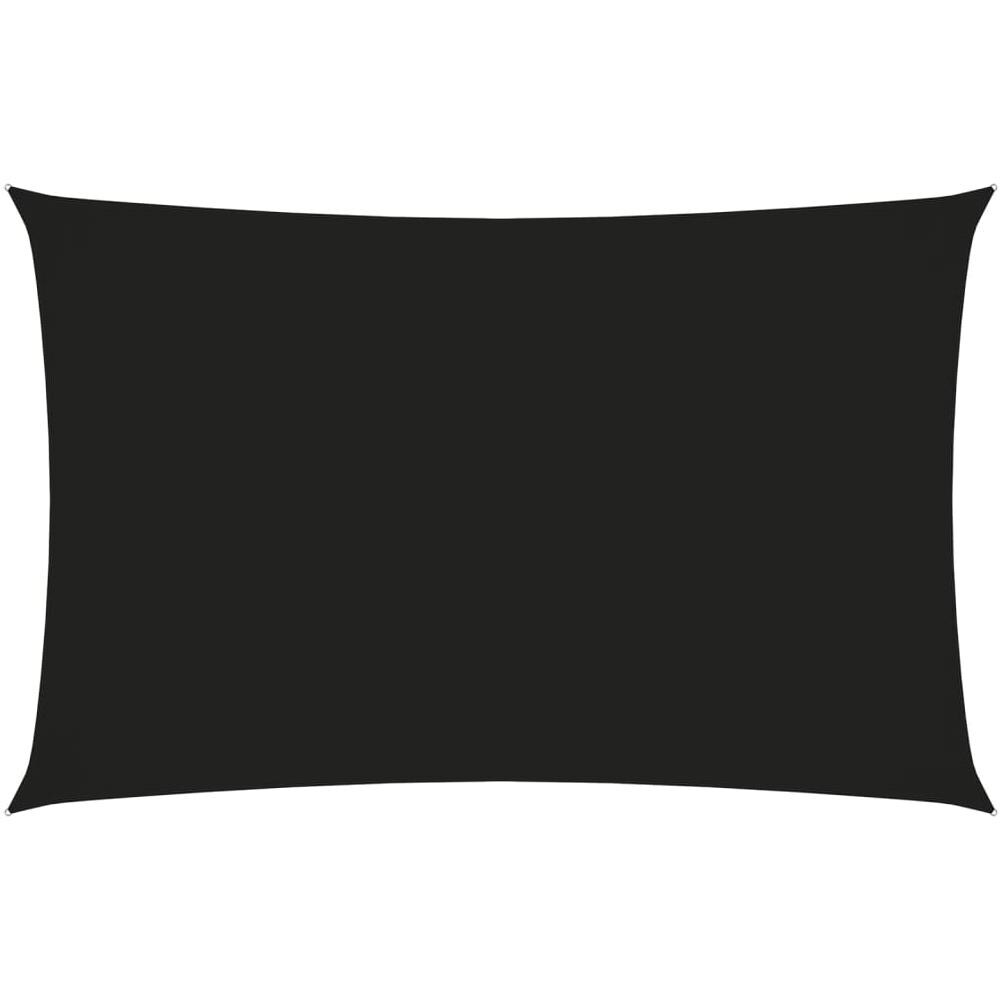 Parasole a Vela Oxford Rettangolare 4x7 m Nero - Foto 1