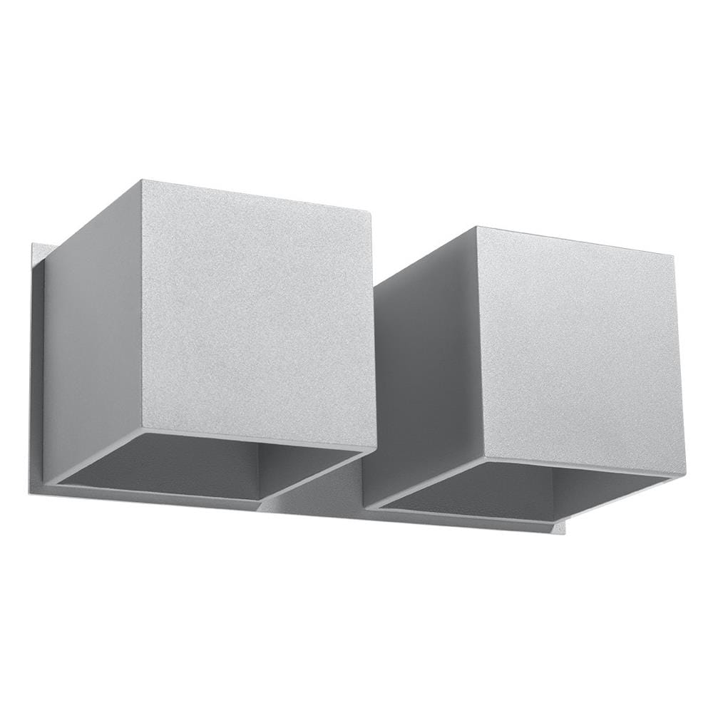 Lampada Da Parete Twin Square Up & Down Grigio G9 - Foto 1