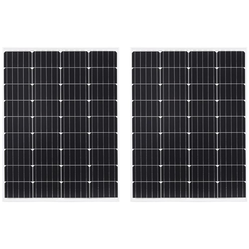 Pannelli Solari 2 Pz 100 W In Alluminio Monocristallino E Vetro - Foto 1