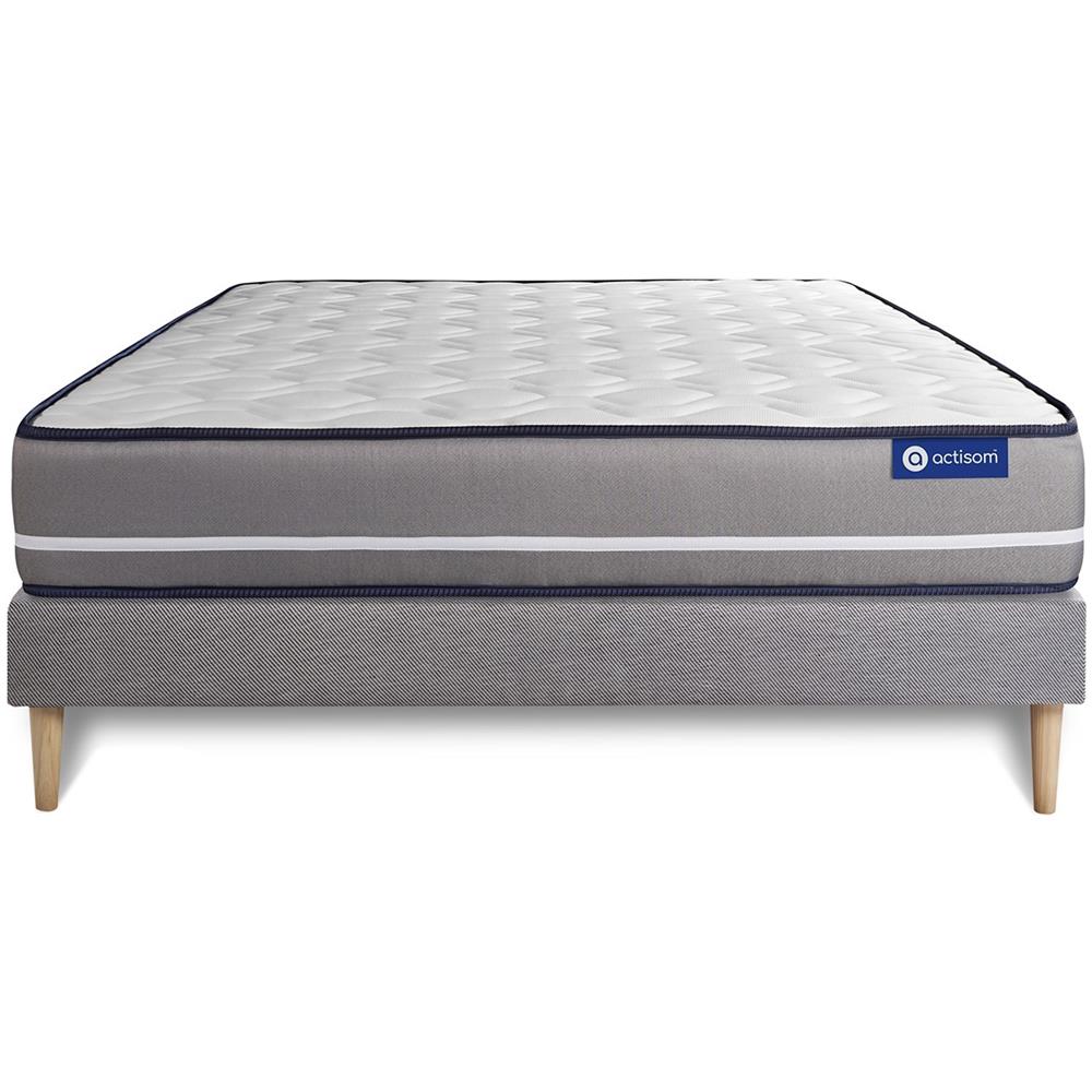Kit Rete E Materasso Actilatex Pur 130x200cm - Spessore : 20cm - Lattice E Memory Foam - Rigido - Foto 1
