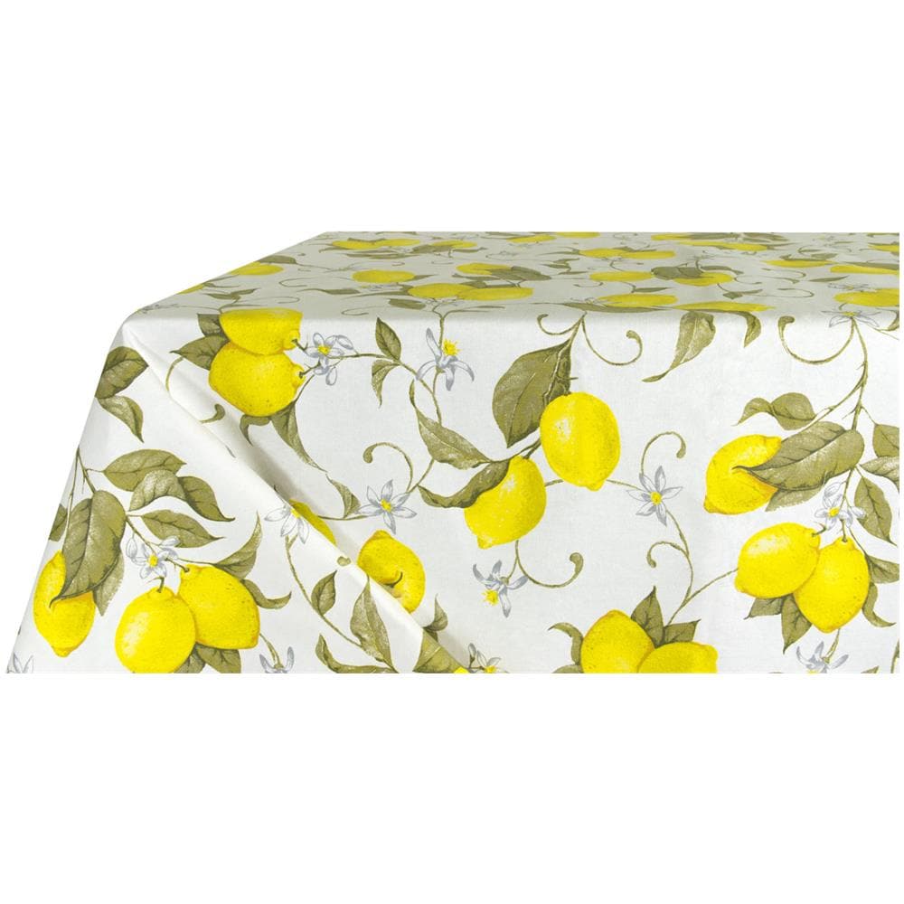 Tovaglia Cucina Copritavolo 100% Cotone Made In Italy Cedro Limoni Estate 140x180 Limoni - Foto 1