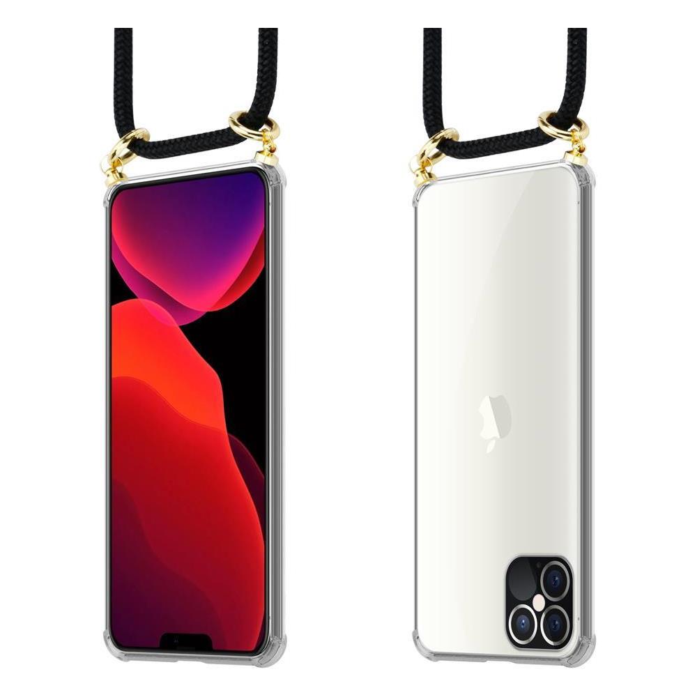 Catena Di Telefoni Cellulari Compatibile Con Apple Iphone 12 Pro Max (6,7"" Zoll) In Nero - Coperchio Protettivo In Silicone Con Anelli D'oro, Cinturino In Corda E Custodia Staccabile - Foto 8