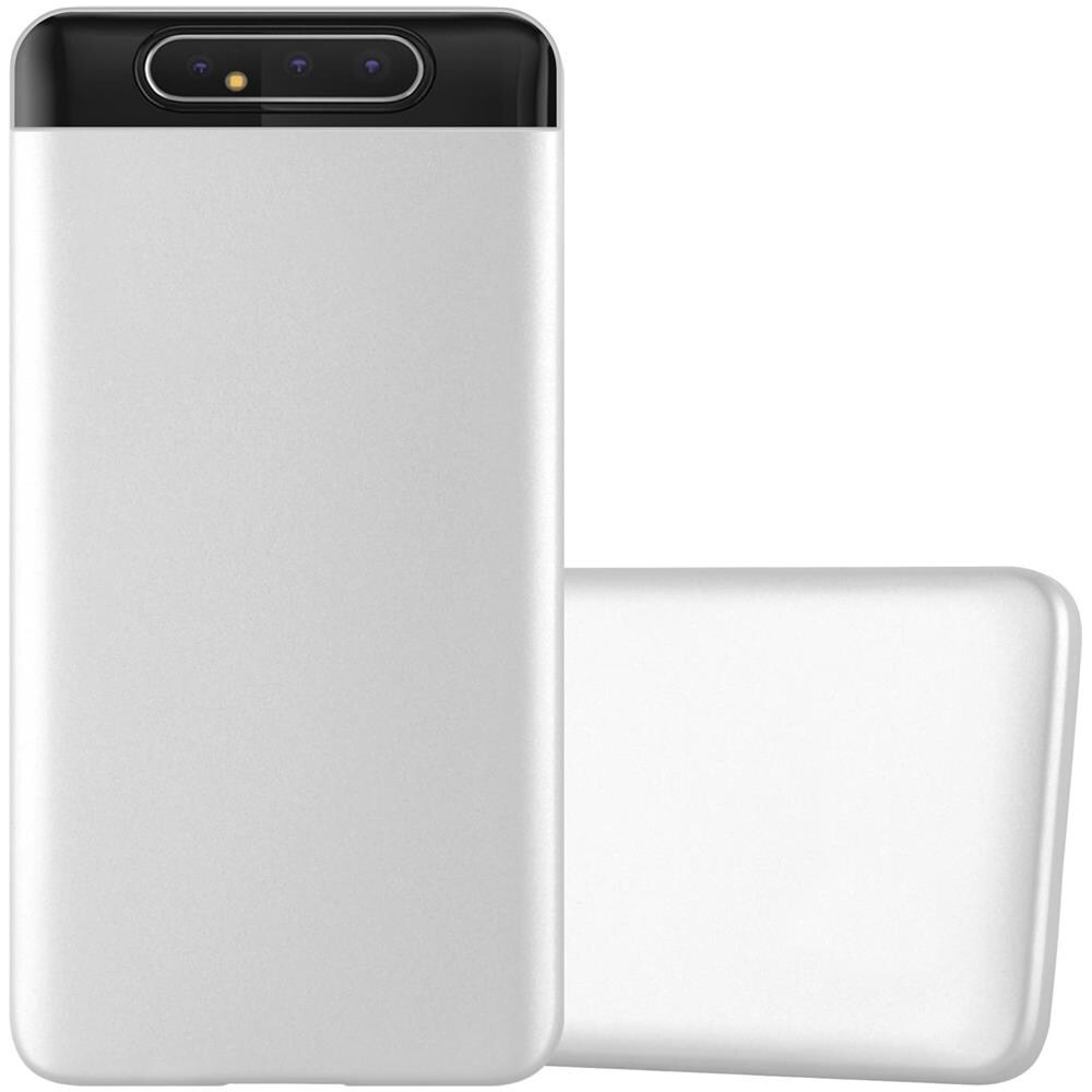 Custodia Compatibile Con Samsung Galaxy A80 / A90 4g In Argento Metallico - Coperchio Protettivo In Silicone Tpu Flessibile - Foto 1