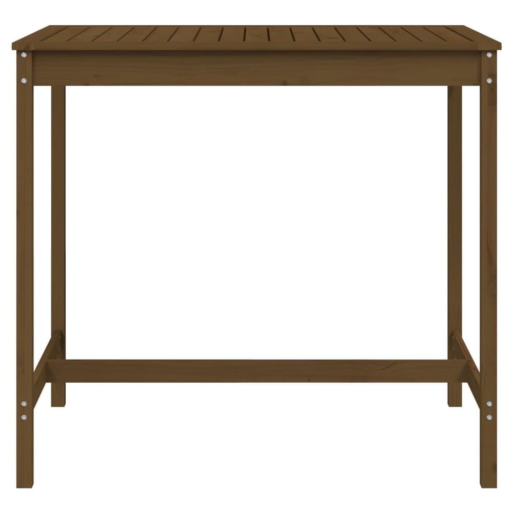 Tavolo Da Giardino Miele 121x82,5x110 Cm Legno Massello Di Pino - Foto 2