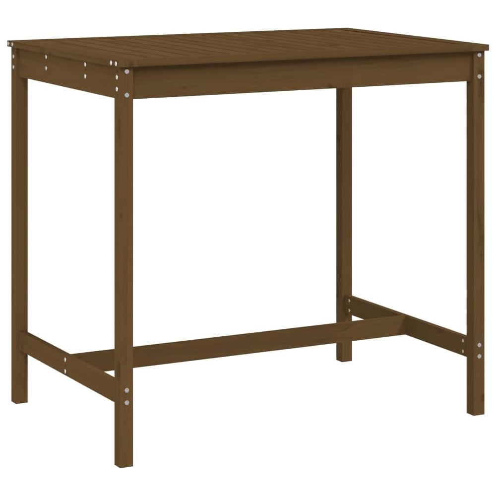 Tavolo Da Giardino Miele 121x82,5x110 Cm Legno Massello Di Pino - Foto 1