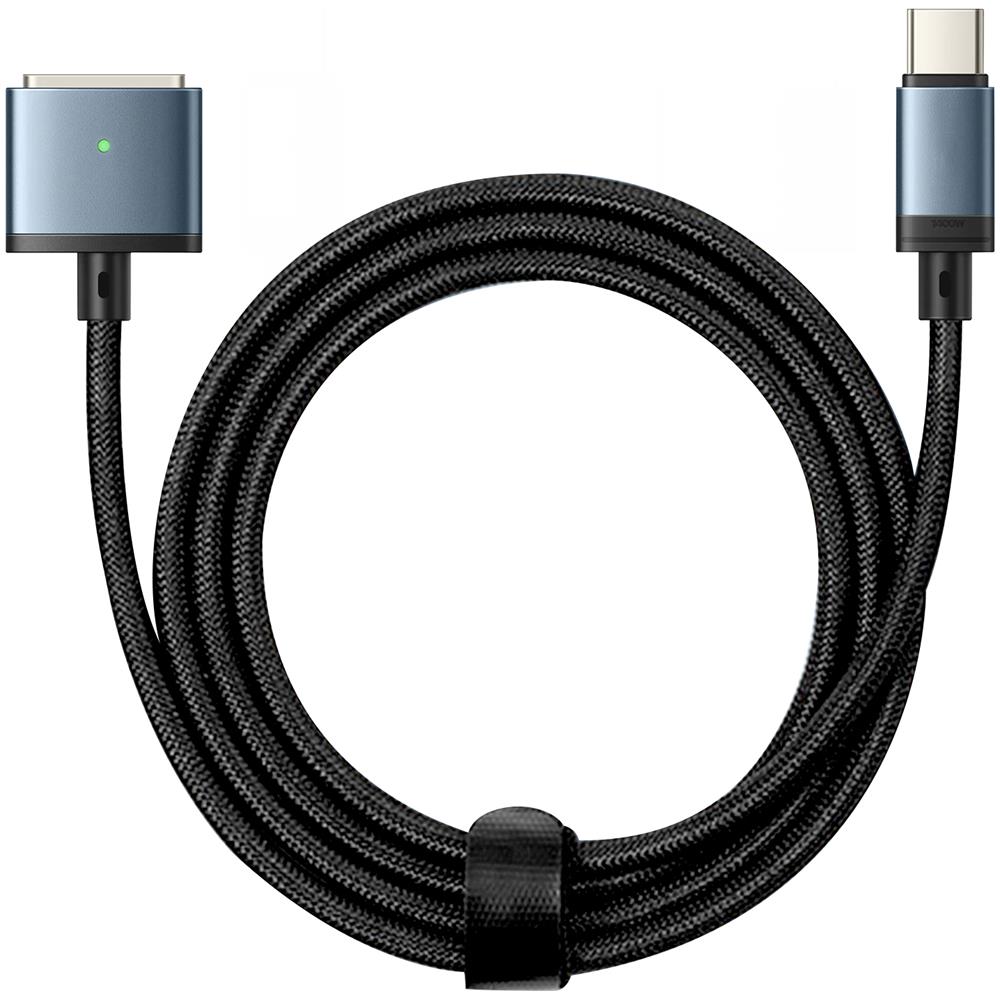 Cavo Da Usb-c A Magsafe 3 Per Macbook Pro E Air M2 Nylon 2 Metri 140w Nero E Blu - Foto 1