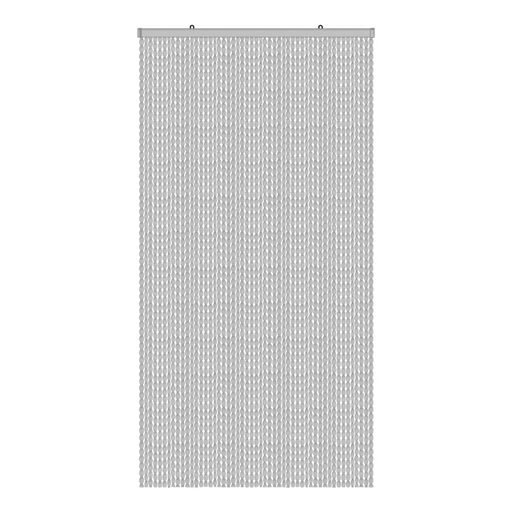Tenda Antimosca Antirumore Caduta Pannello Porta Finestra Casa Pon Pon Vari Colori 100x220 Grigio - Foto 1